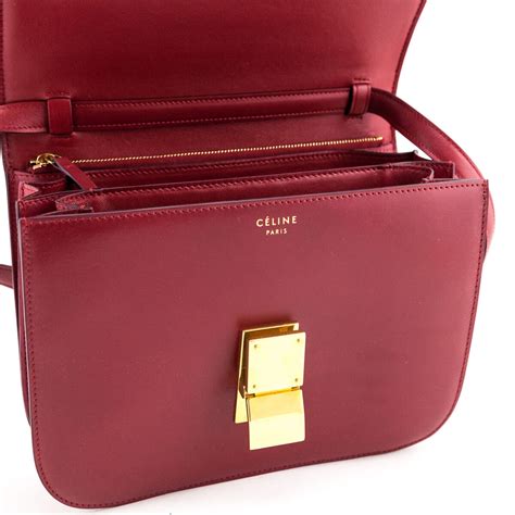 celine medium box bag red|Celine box bag purse.